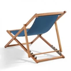 Oviala Bains De Soleil Et Chaises Longues Lot De 2 Chiliennes Eucalyptus Bleu Pacific -Fauteuils de jardin Soldes Boutique lot de 2 chiliennes eucalyptus bleu pacific 5