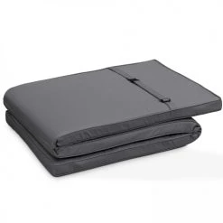 Oviala Matelas Pour Bain De Soleil Lot De 2 Coussins Bain De Soleil Polyester Gris 186x53x5 Cm -Fauteuils de jardin Soldes Boutique lot de 2 coussins bain de soleil polyester gris 186x53x5 cm 3