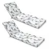 Oviala Matelas Pour Bain De Soleil Lot De 2 Coussins Bain De Soleil Polyester Gris 186x60x5 Cm -Fauteuils de jardin Soldes Boutique lot de 2 coussins bain de soleil polyester gris 186x60x5 cm