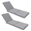 Oviala Matelas Pour Bain De Soleil Lot De 2 Coussins Bain De Soleil Polyester Gris 186x60x5 Cm -Fauteuils de jardin Soldes Boutique lot de 2 coussins bain de soleil polyester gris 186x60x5 cm 7