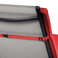 Oviala Matelas Pour Bain De Soleil Lot De 2 Coussins Bain De Soleil Polyester Rouge 186x53x5 Cm -Fauteuils de jardin Soldes Boutique lot de 2 coussins bain de soleil polyester rouge 186x53x5 cm 5