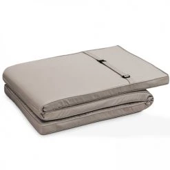 Oviala Matelas Pour Bain De Soleil Lot De 2 Coussins Bain De Soleil Polyester Taupe 186x53x5 Cm -Fauteuils de jardin Soldes Boutique lot de 2 coussins bain de soleil polyester taupe 186x53x5 cm 3