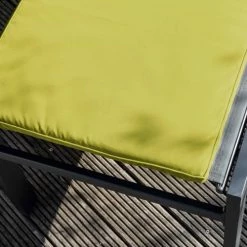 Oviala Matelas Pour Bain De Soleil Lot De 2 Coussins Bain De Soleil Polyester Vert 186x53x5 Cm -Fauteuils de jardin Soldes Boutique lot de 2 coussins bain de soleil polyester vert 186x53x5 cm 4