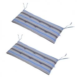 Outsunny Matelas Pour Bain De Soleil Lot De 2 Coussins Matelas Assise Banc Balancelle Canapé 2 Places