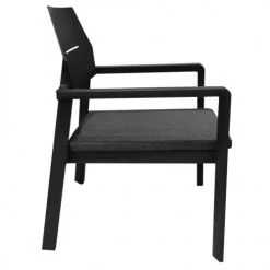 Meubletmoi Fauteuils De Jardin Lot De 2 Fauteuils Bas De Jardin En Aluminium Et Tissu Gris -Fauteuils de jardin Soldes Boutique lot de 2 fauteuils bas de jardin en aluminium et tissu gris 3