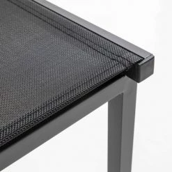 Oviala Lot De 2 Fauteuils De Jardin En Aluminium Et Textilène Noir -Fauteuils de jardin Soldes Boutique lot de 2 fauteuils de jardin en aluminium et textilene noir 5