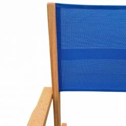 Alice's Garden Chaises De Jardin Lot De 2 Fauteuils De Jardin En Bois Bleu -Fauteuils de jardin Soldes Boutique lot de 2 fauteuils de jardin en bois bleu 2