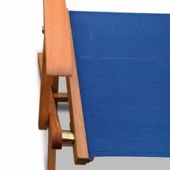 Alice's Garden Chaises De Jardin Lot De 2 Fauteuils De Jardin En Bois Bleu -Fauteuils de jardin Soldes Boutique lot de 2 fauteuils de jardin en bois bleu 3