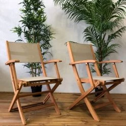 Alice's Garden Chaises De Jardin Lot De 2 Fauteuils De Jardin En Bois Gris -Fauteuils de jardin Soldes Boutique lot de 2 fauteuils de jardin en bois gris 3