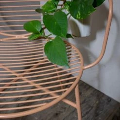 Pirouette Paris Chaises De Jardin Lot De 2 Fauteuils De Table En Métal Terracotta -Fauteuils de jardin Soldes Boutique lot de 2 fauteuils de table en metal terracotta 4