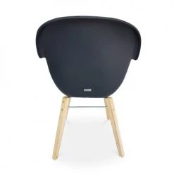 Alice's Garden Chaises De Jardin Lot De 2 Fauteuils En Acacia Et Résine Injectée Anthracite -Fauteuils de jardin Soldes Boutique lot de 2 fauteuils en acacia et resine injectee anthracite 4