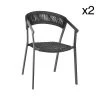 Now’s Home Fauteuils De Jardin Lot De 2 Fauteuils En Cordelette Noire -Fauteuils de jardin Soldes Boutique lot de 2 fauteuils en cordelette noire