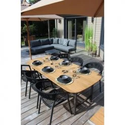 Now’s Home Fauteuils De Jardin Lot De 2 Fauteuils En Cordelette Noire -Fauteuils de jardin Soldes Boutique lot de 2 fauteuils en cordelette noire 2