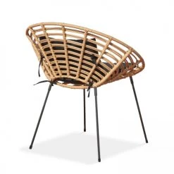 Oviala Fauteuils De Jardin Lot De 2 Fauteuils En Rotin Synthétique -Fauteuils de jardin Soldes Boutique lot de 2 fauteuils en rotin synthetique 5