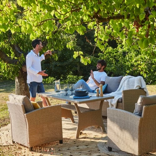 Kerama Fauteuils De Jardin Lot De 2 Fauteuils En Rotin Synthétique Avec Coussins 4 Kerama Fauteuils De Jardin Lot De 2 Fauteuils En Rotin Synthétique Avec Coussins – Image 2