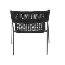 Now’s Home Fauteuils De Jardin Lot De 2 Fauteuils Lounge En Corde Tressée Noire -Fauteuils de jardin Soldes Boutique lot de 2 fauteuils lounge en corde tressee noire 5