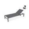 Kerama Bains De Soleil Et Chaises Longues Lot De 2 Grandes Chaises Longues En Aluminium Gris Anthracite 2 Kerama Bains De Soleil Et Chaises Longues Lot De 2 Grandes Chaises Longues En Aluminium Gris Anthracite -Fauteuils de jardin Soldes Boutique lot de 2 grandes chaises longues en aluminium gris anthracite 6