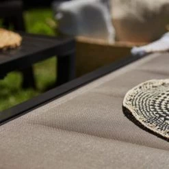 Kerama Bains De Soleil Et Chaises Longues Lot De 2 Grandes Chaises Longues En Aluminium Marron Avec Roulettes -Fauteuils de jardin Soldes Boutique lot de 2 grandes chaises longues en aluminium marron avec roulettes 4