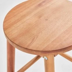 Oviala Chaises De Jardin Lot De 2 Tabourets En Bois D'eucalyptus -Fauteuils de jardin Soldes Boutique lot de 2 tabourets en bois d eucalyptus 3