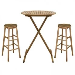 Oviala Chaises De Jardin Lot De 2 Tabourets En Bois D'eucalyptus -Fauteuils de jardin Soldes Boutique lot de 2 tabourets en bois d eucalyptus 5