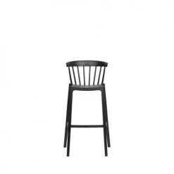 Woood Chaises De Jardin Lot De 2 Tabourets Indoor Et Outdoor En Plastique Noir -Fauteuils de jardin Soldes Boutique lot de 2 tabourets indoor et outdoor en plastique noir 2