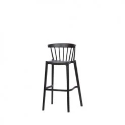 Woood Chaises De Jardin Lot De 2 Tabourets Indoor Et Outdoor En Plastique Noir -Fauteuils de jardin Soldes Boutique lot de 2 tabourets indoor et outdoor en plastique noir 3
