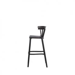 Woood Chaises De Jardin Lot De 2 Tabourets Indoor Et Outdoor En Plastique Noir -Fauteuils de jardin Soldes Boutique lot de 2 tabourets indoor et outdoor en plastique noir 4