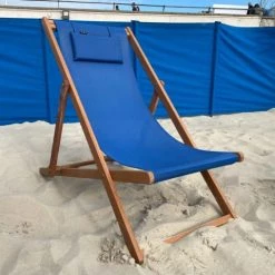 Alice's Garden Bains De Soleil Et Chaises Longues Lot De 2 Transats En Bois D'eucalyptus Fsc Huilé Bleu Nuit -Fauteuils de jardin Soldes Boutique lot de 2 transats en bois d eucalyptus fsc huile bleu nuit 2