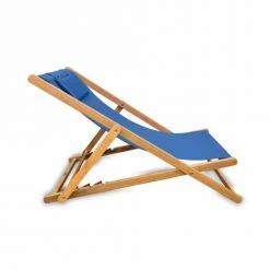 Alice's Garden Bains De Soleil Et Chaises Longues Lot De 2 Transats En Bois D'eucalyptus Fsc Huilé Bleu Nuit -Fauteuils de jardin Soldes Boutique lot de 2 transats en bois d eucalyptus fsc huile bleu nuit 5