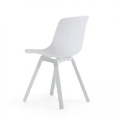 Oviala Chaises De Jardin Lot De 4 Chaises Blanc -Fauteuils de jardin Soldes Boutique lot de 4 chaises blanc 1