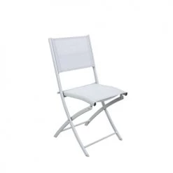 Avril Paris Chaises De Jardin Lot De 4 Chaises Pliables En Aluminium Argent -Fauteuils de jardin Soldes Boutique lot de 4 chaises pliables en aluminium argent 4