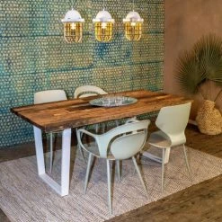 Now’s Home Chaises De Jardin Lot De 4 Fauteuils De Table Vert Tilleul -Fauteuils de jardin Soldes Boutique lot de 4 fauteuils de table vert tilleul 2