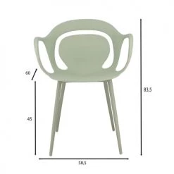 Now’s Home Chaises De Jardin Lot De 4 Fauteuils De Table Vert Tilleul -Fauteuils de jardin Soldes Boutique lot de 4 fauteuils de table vert tilleul 5