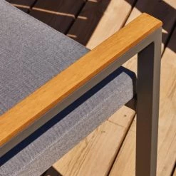 Kerama Chaises De Jardin Lot De 6 Chaises Empilables En Aluminium Gris Antracite Avec Coussin -Fauteuils de jardin Soldes Boutique lot de 6 chaises empilables en aluminium gris antracite avec coussin 2