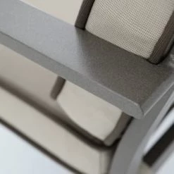 Kerama Chaises De Jardin Lot De 6 Chaises En Aluminium Marron Avec Coussins De Couleur Taupe -Fauteuils de jardin Soldes Boutique lot de 6 chaises en aluminium marron avec coussins de couleur taupe 5