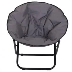Outsunny Fauteuils De Jardin Loveuse Fauteuil Lune Rond De Jardin Pliable Gris -Fauteuils de jardin Soldes Boutique loveuse fauteuil lune rond de jardin pliable gris 4
