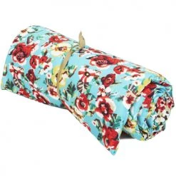 Vent De Bohème Bains De Soleil Et Chaises Longues Matelas Bain De Soleil Toile Outdoor Motif Fleuri Turquoise