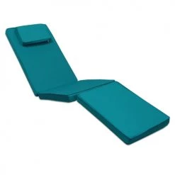 TECK’Attitude Matelas Pour Bain De Soleil Matelas Bleu Canard Pour Chaise Longue