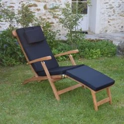 TECK’Attitude Matelas Pour Bain De Soleil Matelas Noir Pour Chaise Longue -Fauteuils de jardin Soldes Boutique matelas noir pour chaise longue 4