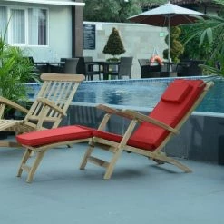 TECK’Attitude Matelas Pour Bain De Soleil Matelas Rouge Pour Chaise Longue -Fauteuils de jardin Soldes Boutique matelas rouge pour chaise longue 6