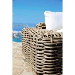 Maisons Du Monde Bains De Soleil Et Chaises Longues Méridienne De Jardin En Rotin Et Coussins écrus -Fauteuils de jardin Soldes Boutique meridienne de jardin en rotin et coussins ecrus 1000 10 13 130434 4