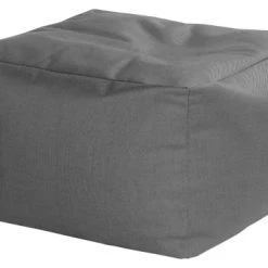 Sitting Point Poufs De Jardin Pouf Carré Extérieur Qualité Dralon Déhoussable Anthracite 80x80x45cm