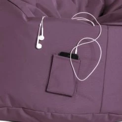 Sitting Point Poufs De Jardin Pouf D'extérieur Aubergine Avec Dossier 95x65x90 Cm -Fauteuils de jardin Soldes Boutique pouf d exterieur aubergine avec dossier 95x65x90 cm 3