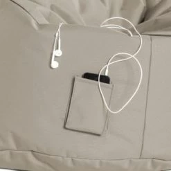 Sitting Point Poufs De Jardin Pouf D'extérieur Kaki Avec Dossier 95x65x90 Cm -Fauteuils de jardin Soldes Boutique pouf d exterieur kaki avec dossier 95x65x90 cm 3