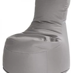 Sitting Point Poufs De Jardin Pouf D'extérieur Qualité Supérieure Dralon Déhoussable Gris 95x65x90cm