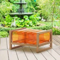Mojow Poufs De Jardin Pouf En Bois Et Tpu Orange 11 Mojow Poufs De Jardin Pouf En Bois Et Tpu Orange -Fauteuils de jardin Soldes Boutique pouf en bois et tpu orange 3