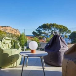 RED DECO Poufs De Jardin Pouf Extérieur Intérieur Polyester Gris 70x70x100CM -Fauteuils de jardin Soldes Boutique pouf exterieur interieur polyester gris 70x70x100cm 4