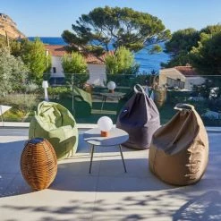 RED DECO Poufs De Jardin Pouf Extérieur Intérieur Polyester Gris 70x70x100CM -Fauteuils de jardin Soldes Boutique pouf exterieur interieur polyester gris 70x70x100cm 5