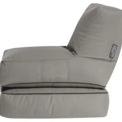 Sitting Point Poufs De Jardin Pouf Extérieur Super Qualité Dralon Gris, Dossier Dépliable 90x70x80cm -Fauteuils de jardin Soldes Boutique pouf exterieur super qualite dralon gris dossier depliable 90x70x80cm 2