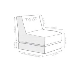 Sitting Point Fauteuils De Jardin Pouf Extérieur Uni Kaki Beige Dépliable 70x80x90 -Fauteuils de jardin Soldes Boutique pouf exterieur uni kaki beige depliable 70x80x90 2